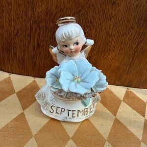 Vintage Lefton September Angel Figurine